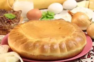 Пирог Бургер с говядиной